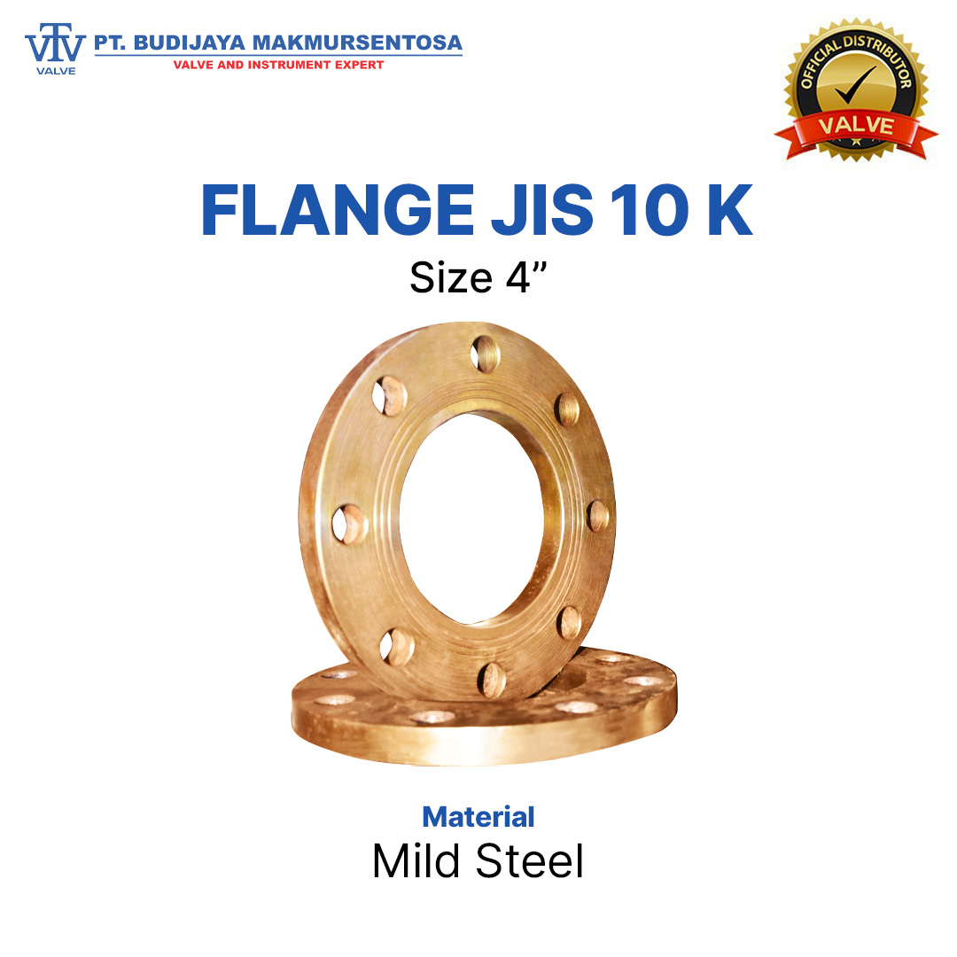Flange JIS 10K Mild Steel - 4 Inch